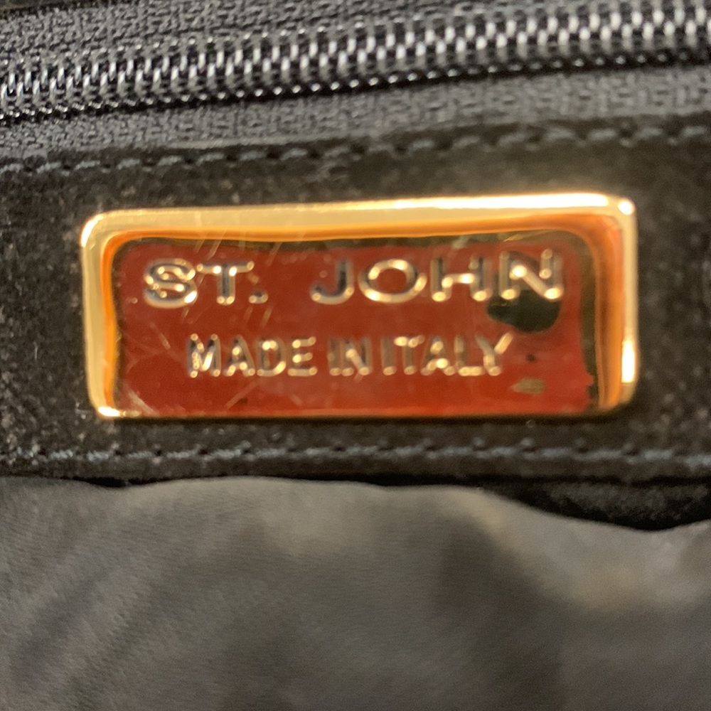 St John Suede Hand Bag - Picture 3 of 5